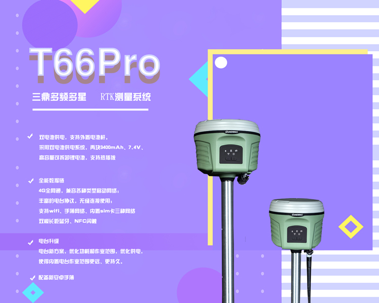 三鼎T66Pro GPS RTK測(cè)量系統(tǒng) 三鼎T66Pro GPS RTK測(cè)量系統(tǒng)